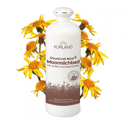 Bahenné kúpeľové mlieko s arnikou a kozím maslom 1liter Kurland